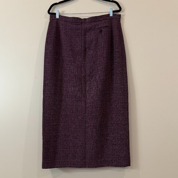 Jessica Petites Pencil Skirt Purple/Black 16P - Picture 3 of 7